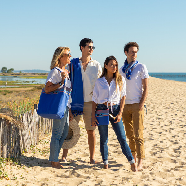 Pochette de plage en kikoy Vincent | Simone et Georges®